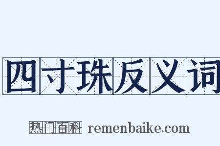 四寸珠反义词是什么意思的图片